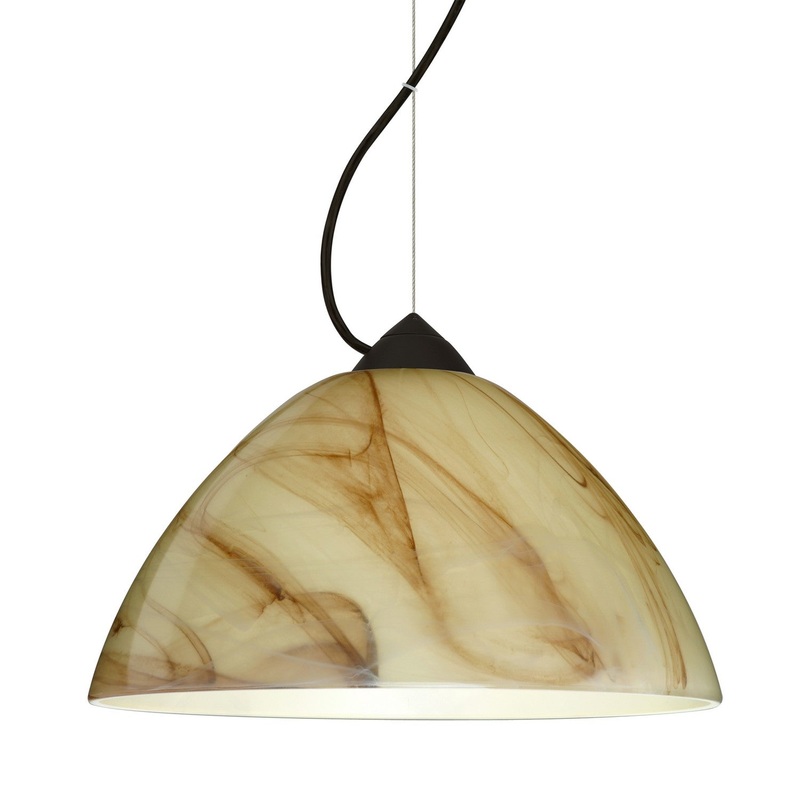 Besa 1KX-420183-LED-BK Besa Tessa Pendant LED Pendant Black
