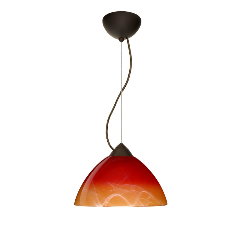 Besa 1KX-4201SL-LED-BR Tessa One Light Pendant Bronze