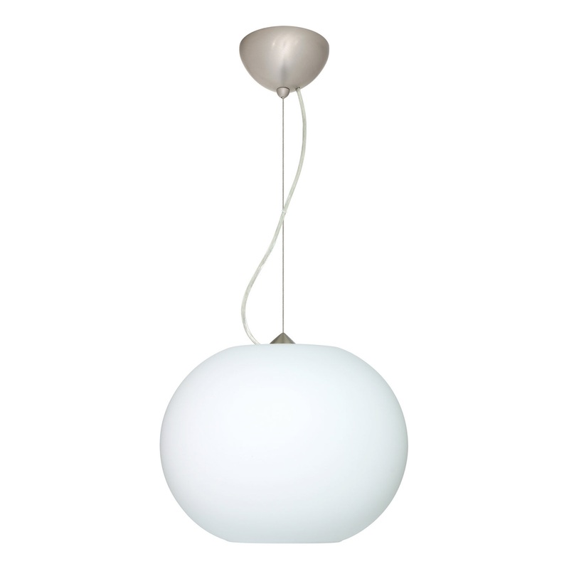 Besa 1KX-477507-LED-SN Jordo One Light Pendant Satin Nickel