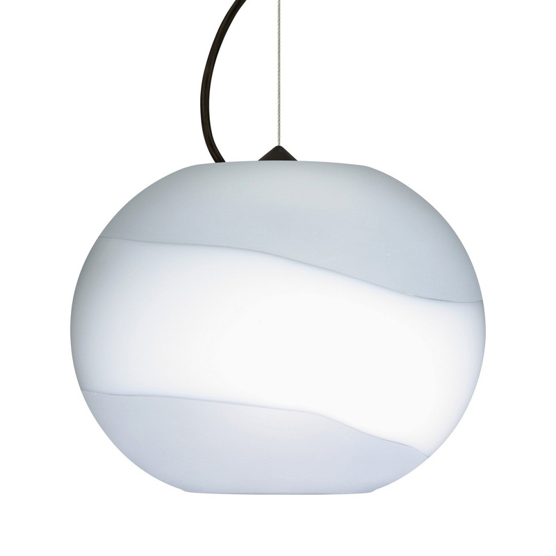 Besa 1KX-477699-LED-BK Besa Luna Cable Pendant LED Pendant Black