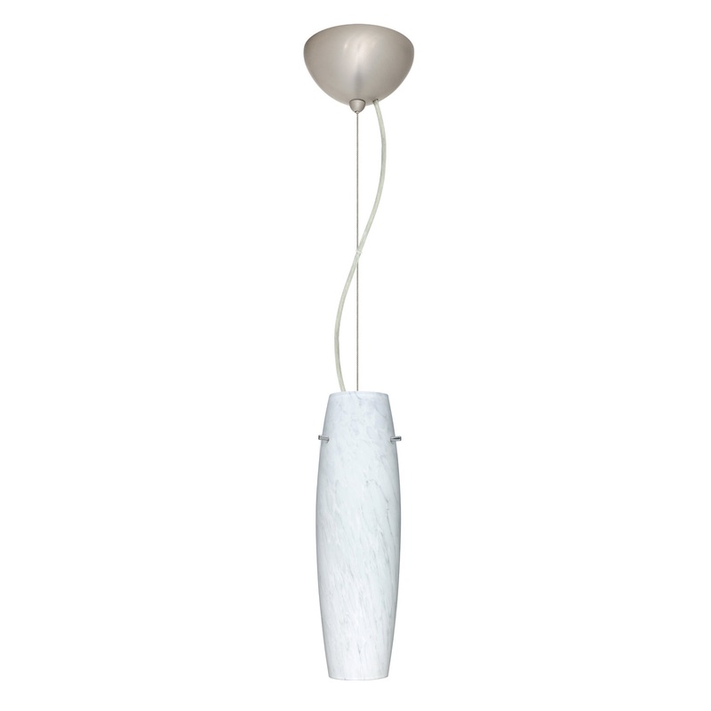 Besa 1KX-489719-LED-SN Suzi One Light Pendant Satin Nickel