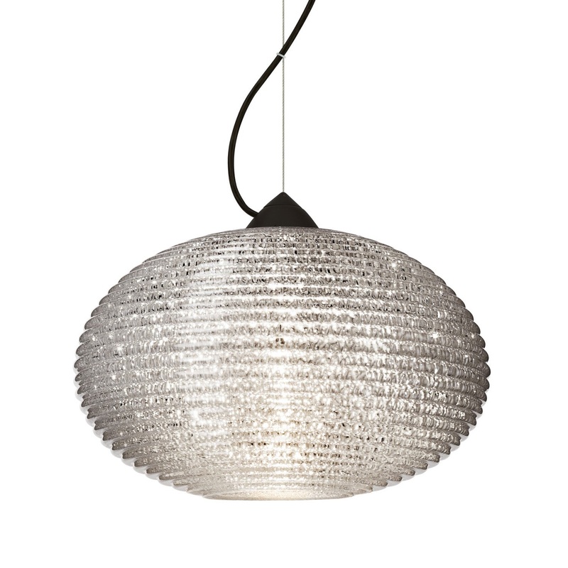 Besa 1KX-4912GL-LED-BK Besa Pape 10 Pendant LED Pendant Black