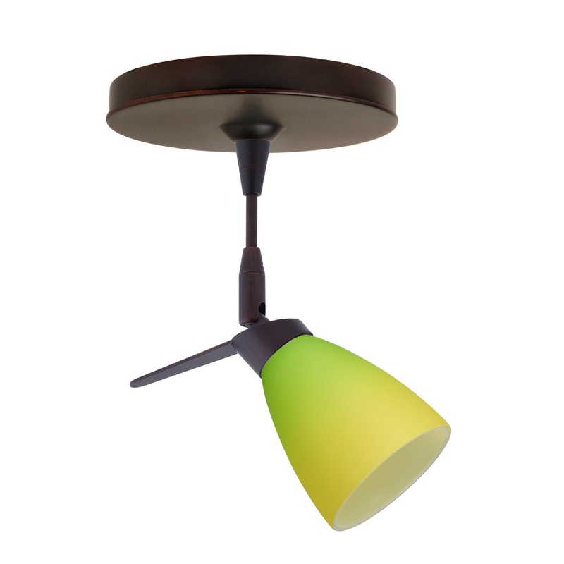 Besa 1SP-5044GY-BR Andi One Light Spotlight Bronze (Discontinued)