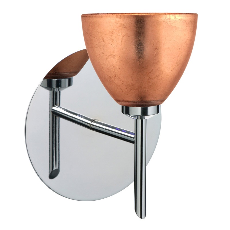 Besa 1SW-1758CF-CR Divi One Light Wall Sconce Chrome