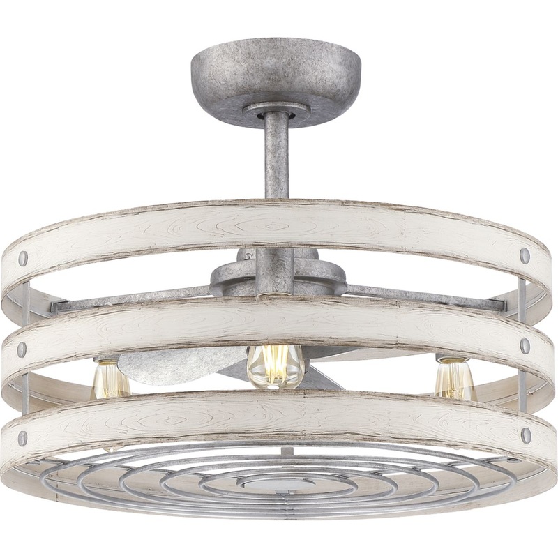 Progress P250012-141-22 Gulliver 23" 3-blade fandelier with LED lights