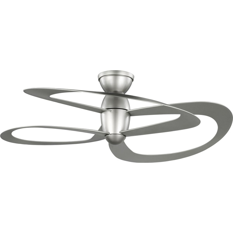 Progress P250063-152 Willacy Collection 3-Blade Painted Nickel 48-Inch DC Motor Contemporary Ceiling Fan