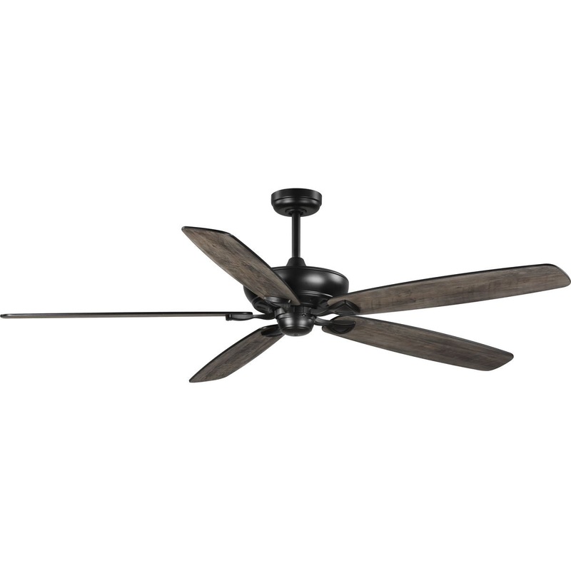 Progress P250070-31M Kennedale Collection 72-Inch Five-Blade DC Motor Transitional Ceiling Fan Rustic Charcoal/Matte Black