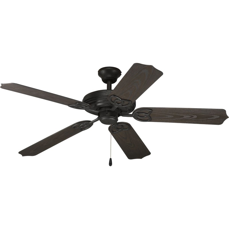 Progress P2502-80 AirPro Collection 52" Five-Blade Indoor/Outdoor Ceiling Fan