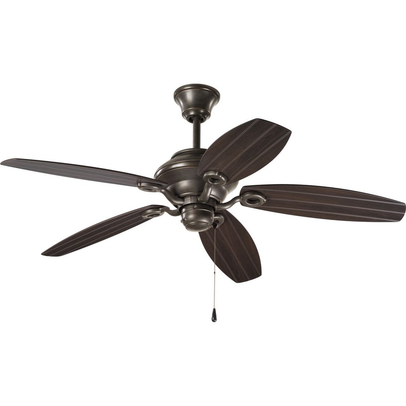 Progress P2533-20 AirPro Collection 54" Five-Blade Indoor/Outdoor Ceiling Fan