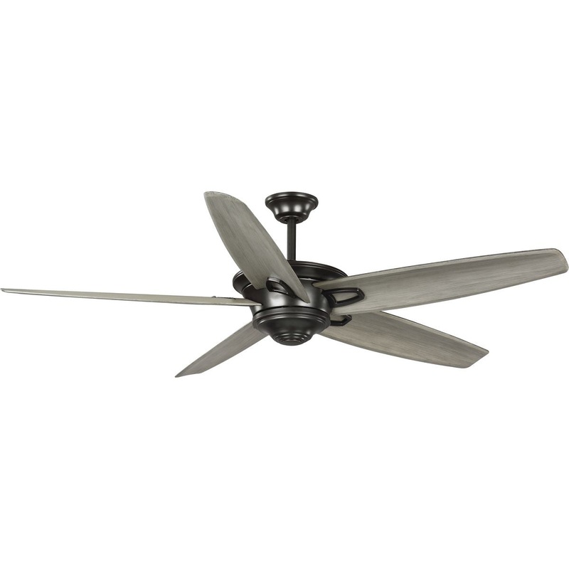 Progress P2560-20AW Caleb Collection 68-Inch 5-Blade Antique Bronze AC Motor Transitional Ceiling Fan