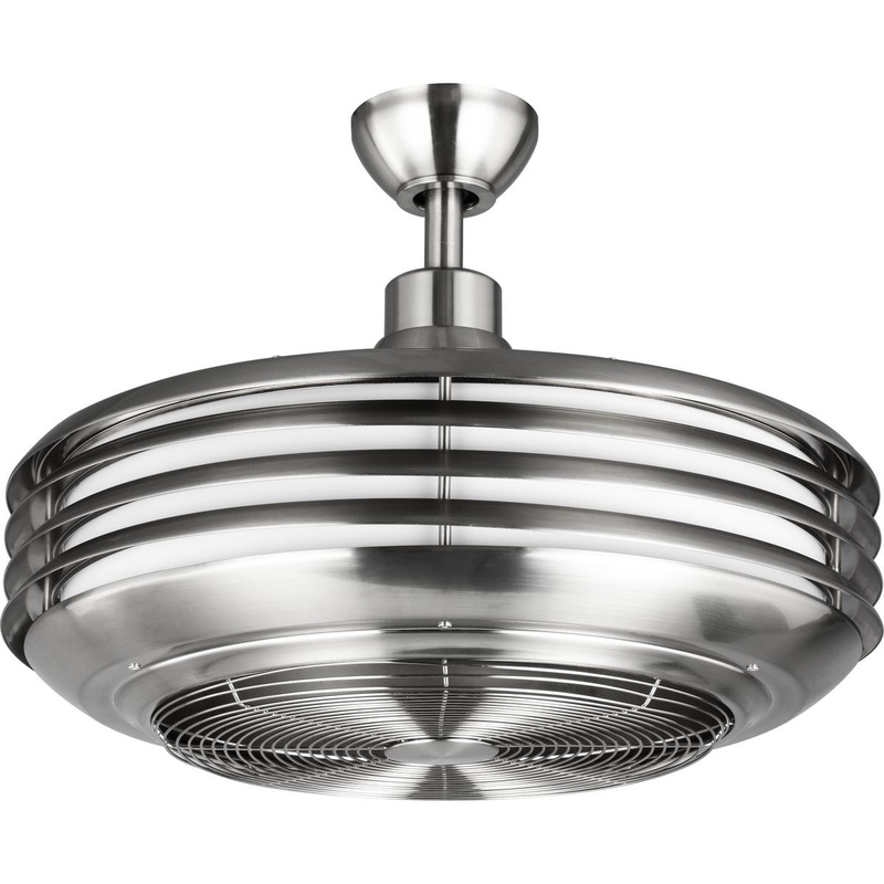 Progress P2594-0930K Sanford 24" Enclosed Indoor/Outdoor Ceiling Fan with LED Light