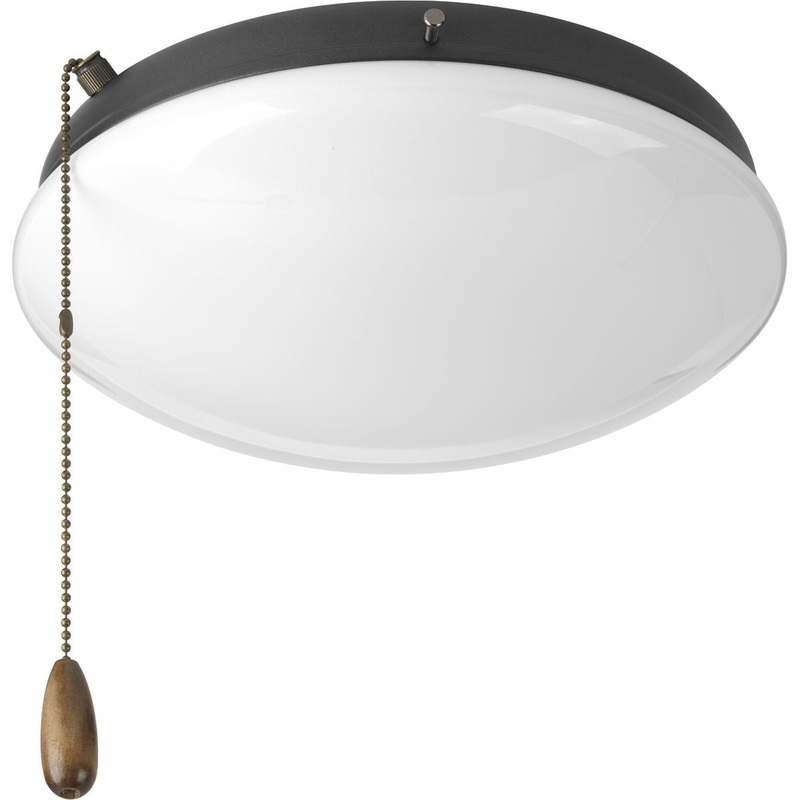 Progress P2602-143WB Two-Light Universal Opal Glass Fan Light Kit