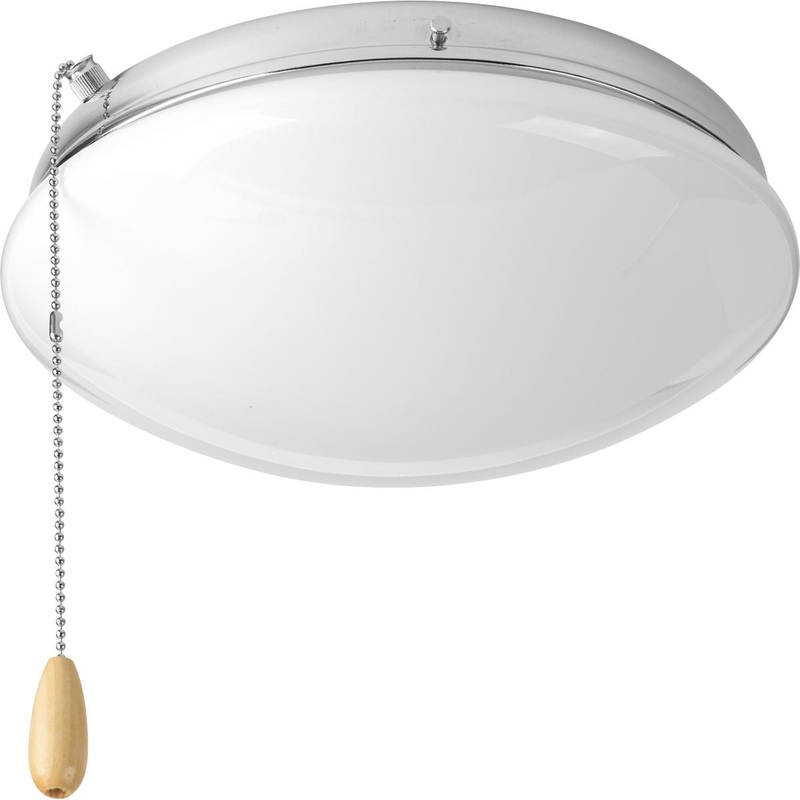 Progress P2602-15WB Two-Light Universal Opal Glass Fan Light Kit