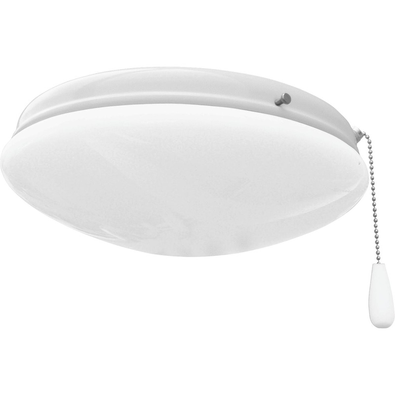 Progress P2602-30WB Two-Light Universal Opal Glass Fan Light Kit