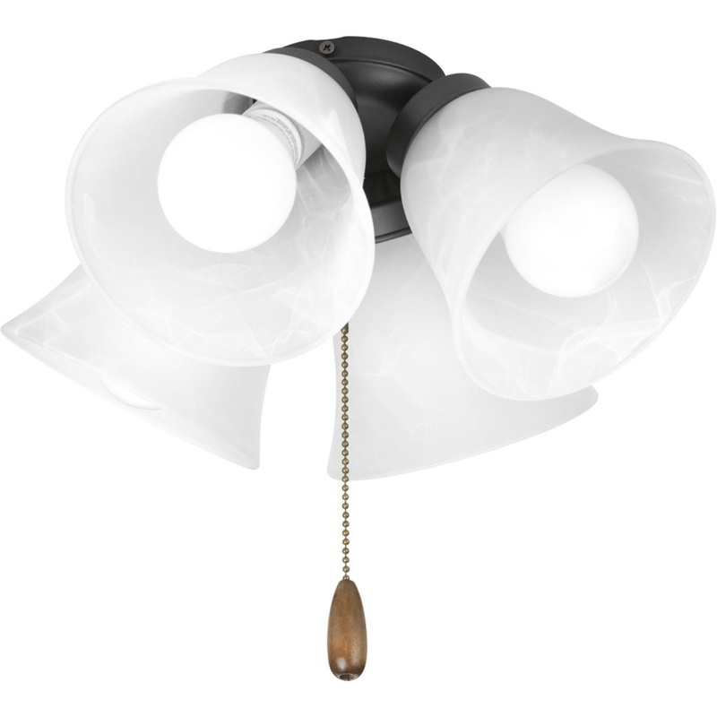 Progress P2610-143WB AirPro Collection Four-Light Ceiling Fan Light