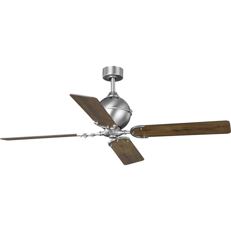 Progress P250010-081 Royer Collection 56" Four-Blade Antique Nickel Ceiling Fan (Discontinued)
