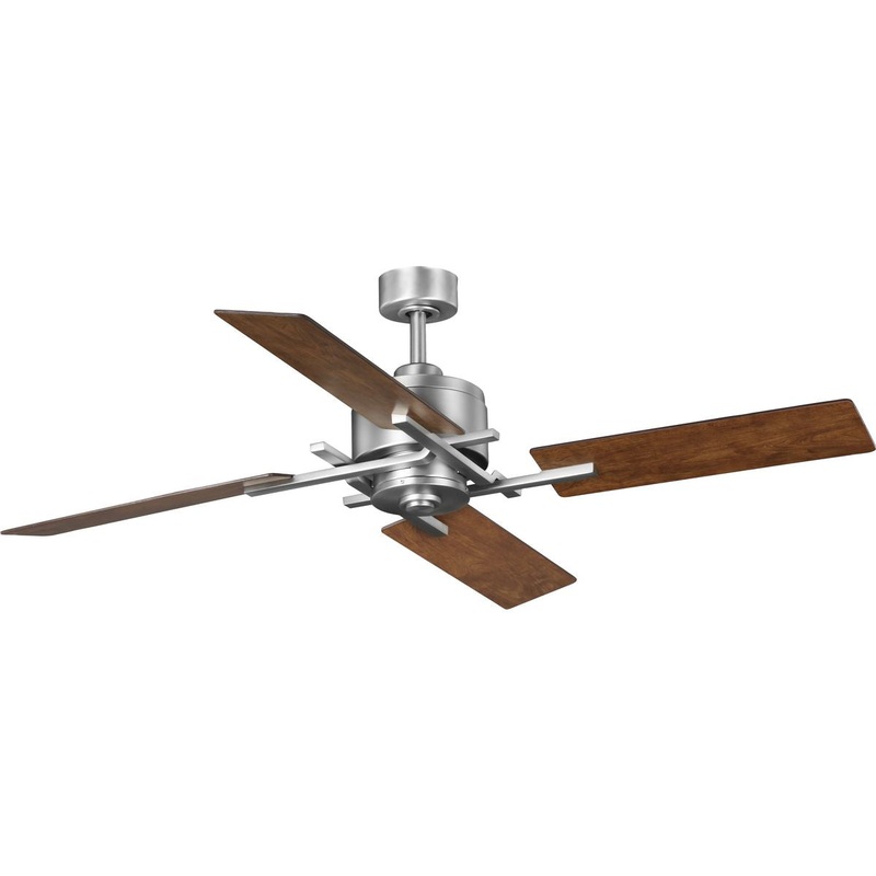 Progress P250024-081 Bedwin Collection 56" Four-Blade Antique Nickel Ceiling Fan