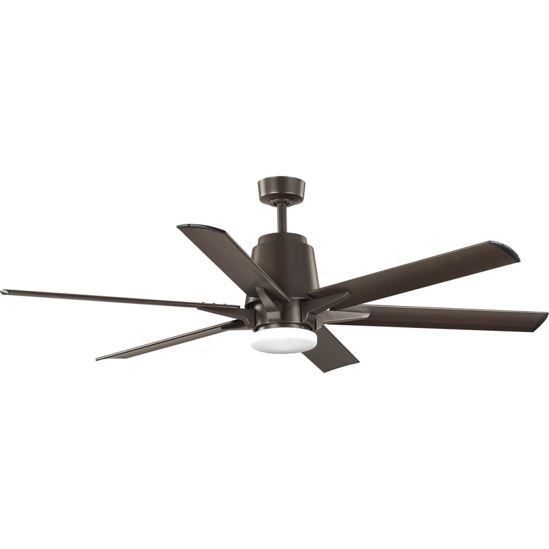Progress P250026-129-30 Arlo Collection 60" Indoor/Outdoor Six-Blade Architectural Bronze Ceiling Fan (Discontinued)