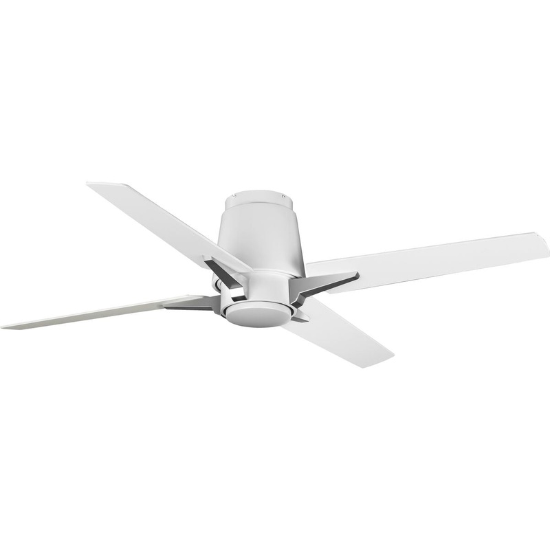 Progress P250028-028 Lindale Collection 52" Four-Blade Satin White Ceiling Fan (Discontinued)