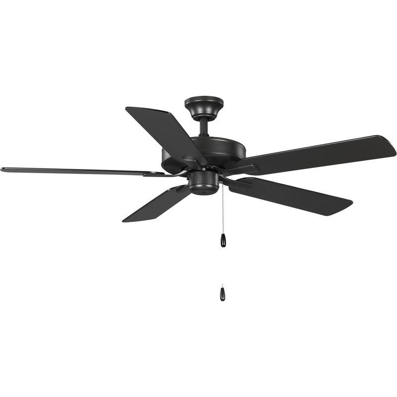 Progress P250080-143 AirPro 52 in. Graphite 5-Blade AC Motor Transitional Ceiling Fan