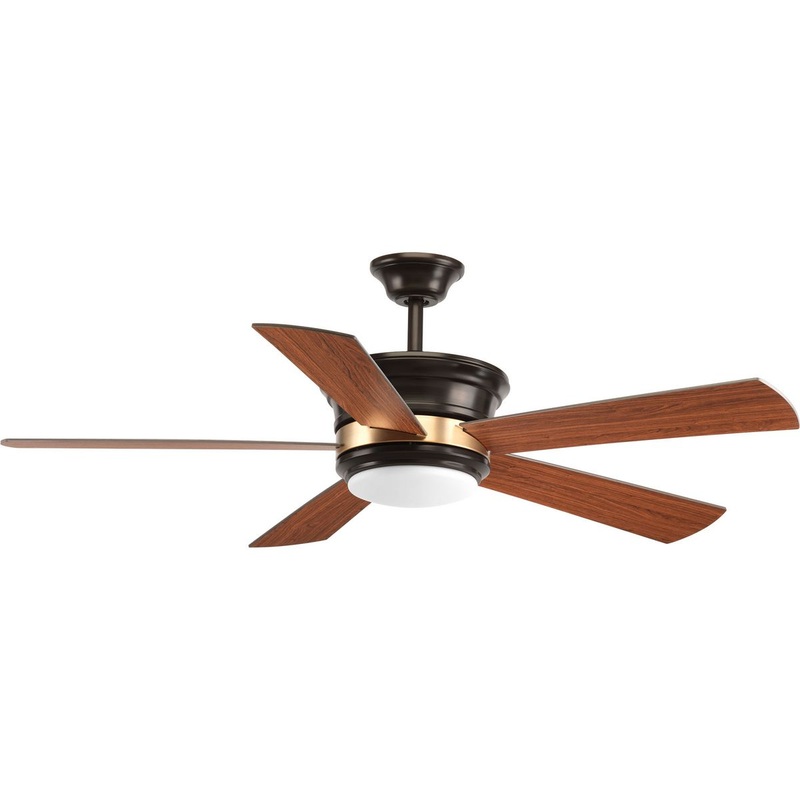 Progress P2540-2030K Harranvale Collection 54" 5 Blade Fan w/ LED Light