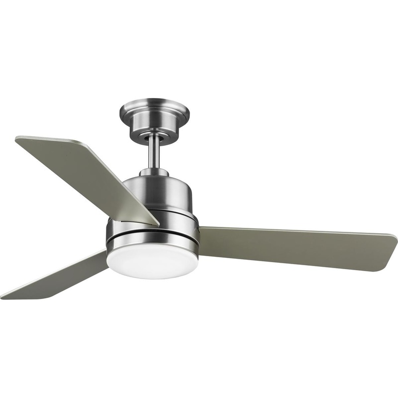 Progress P2555-0930K Trevina II Collection 44" Three-Blade Brushed Nickel Ceiling Fan