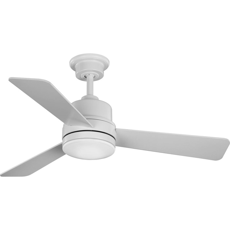 Progress P2555-2830K Trevina II Collection 44" Three-Blade Satin White Ceiling Fan