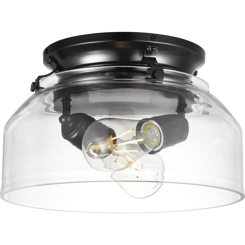 Progress P260000-31M-WB Springer Collection Matte Black Clear Glass Light Kit