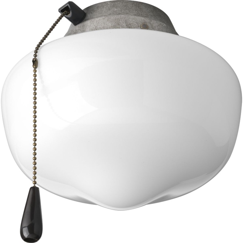 Progress P2601-141WB AirPro Collection One-Light Ceiling Fan Light (Discontinued)