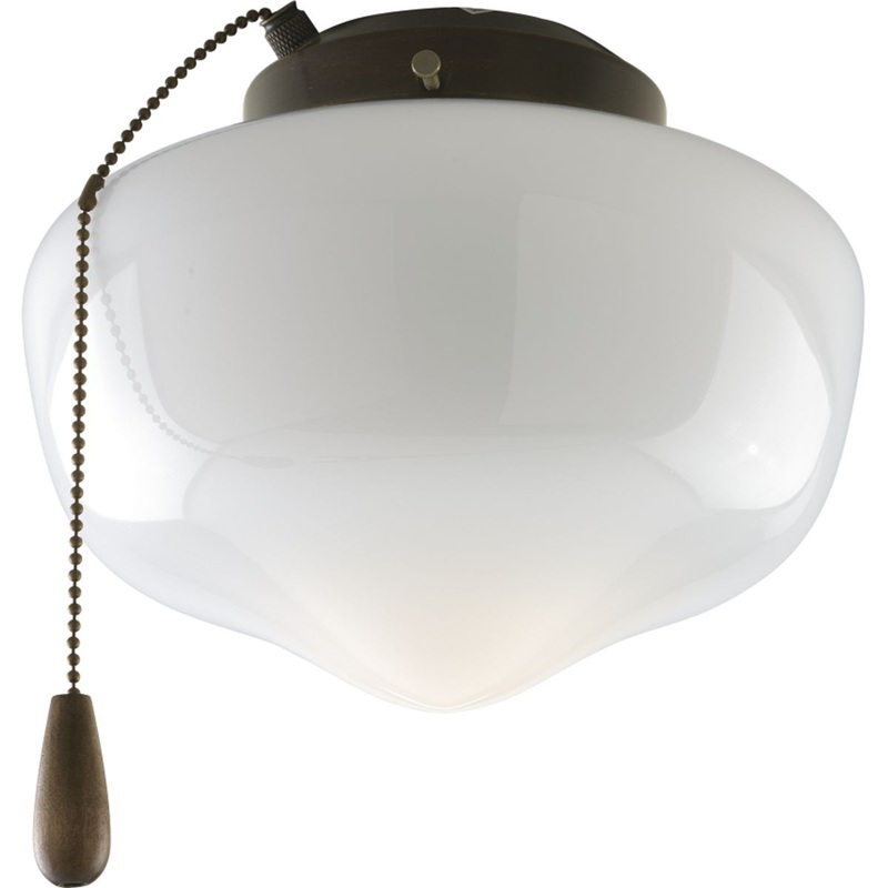 Progress P2601-20WB AirPro Collection One-Light Ceiling Fan Light