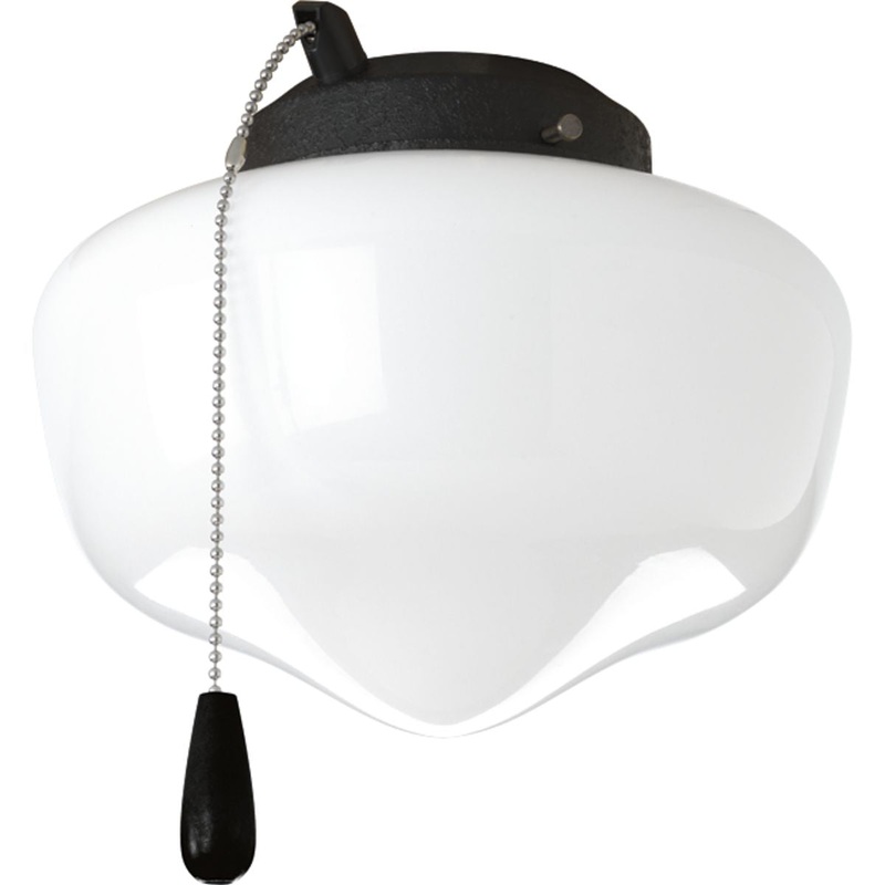 Progress P2601-80WB AirPro Collection One-Light Ceiling Fan Light