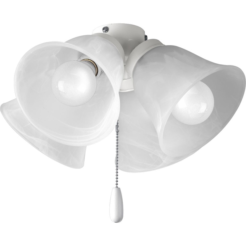 Progress P2643-30WB AirPro Collection Four-Light Ceiling Fan Light