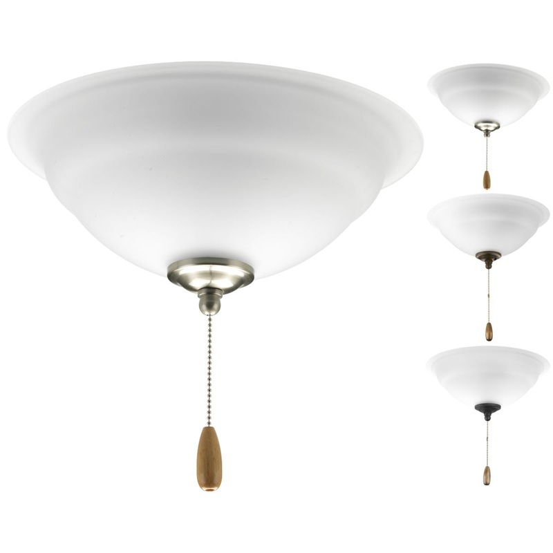 Progress P2645-01WB Torino Collection Two-Light Ceiling Fan Light