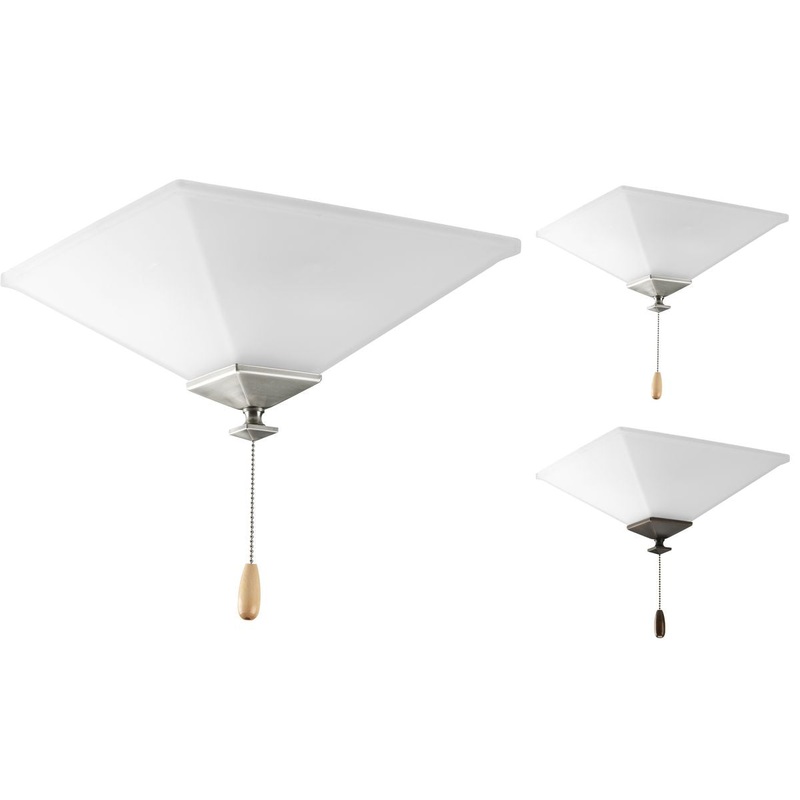 Progress P2654-01WB AirPro Universal Two-Light Ceiling Fan Light