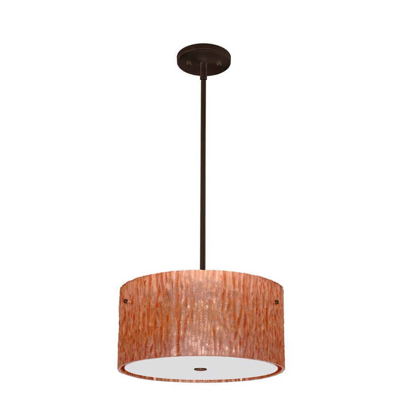 Besa 1KT-4008CS-LED-BR Tamburo Three Light Pendant Bronze (Discontinued)
