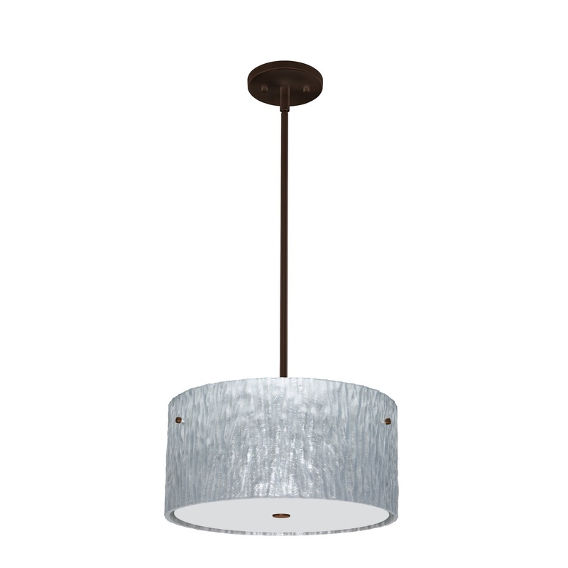 Besa 1KT-4008SS-LED-BR Tamburo Three Light Pendant Bronze (Discontinued)