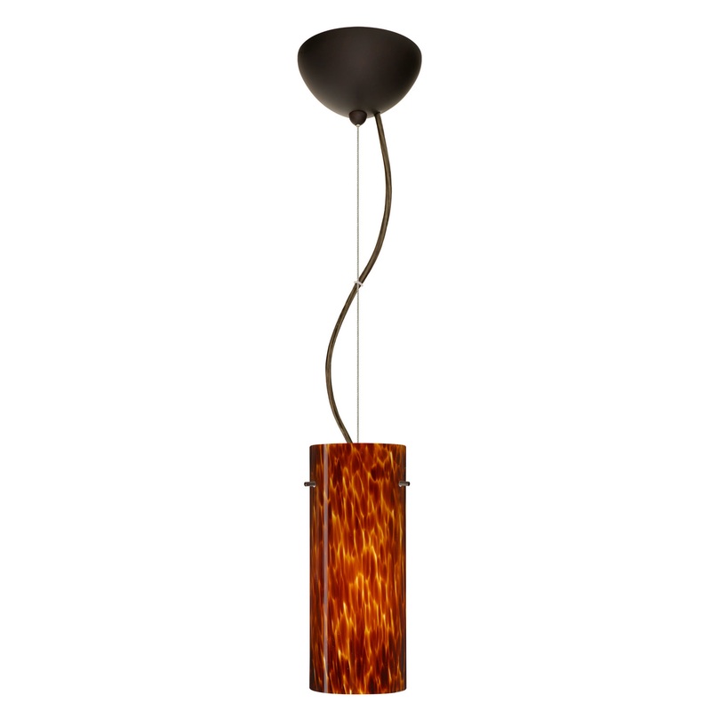 Besa 1KX-412318-LED-BR Stilo One Light Pendant Bronze