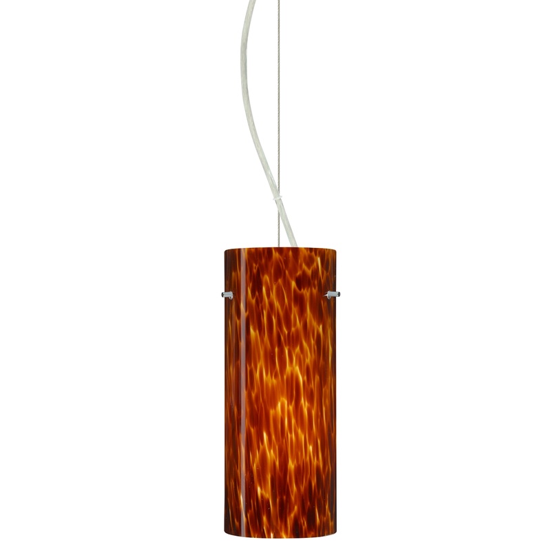 Besa 1KX-412318-SN Stilo One Light Pendant Satin Nickel