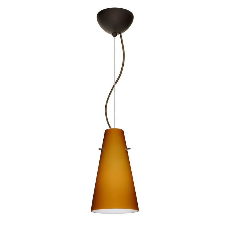 Besa 1KX-412480-LED-BR Cierro One Light Pendant Bronze
