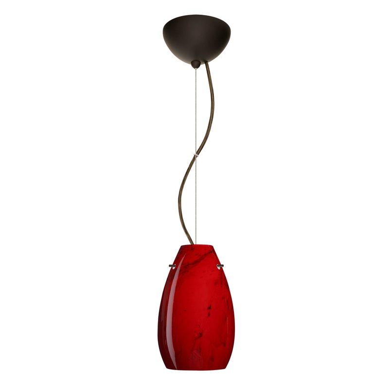 Besa 1KX-4126MA-LED-BR Pera One Light Pendant Bronze