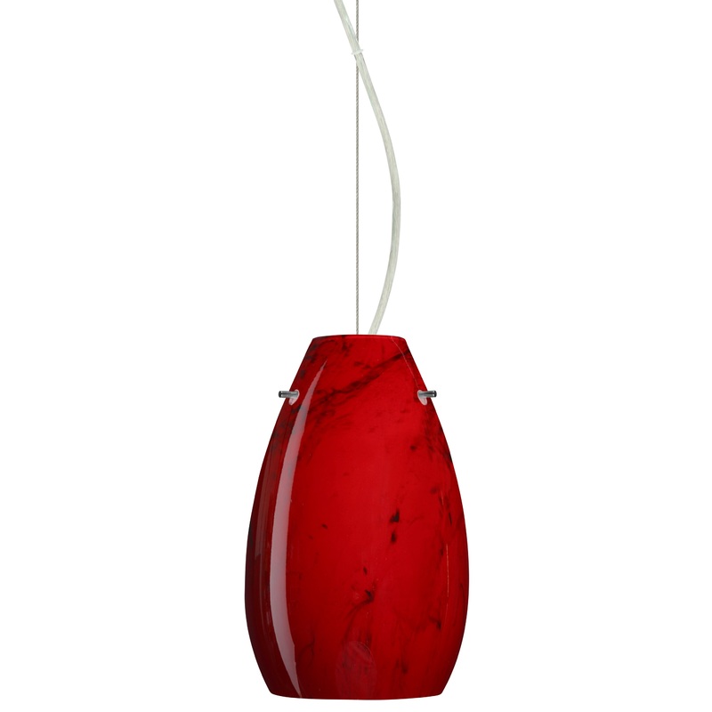 Besa 1KX-4126MA-SN Pera One Light Pendant Satin Nickel