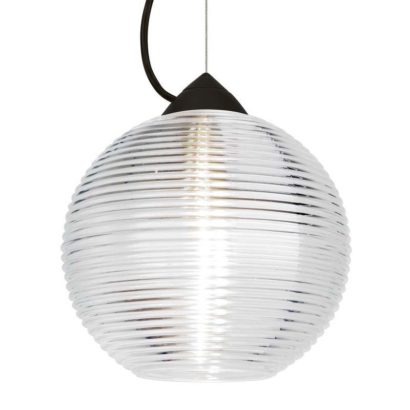 Besa 1KX-461600-LED-BK Besa Kristall 8 Pendant LED Pendant Black