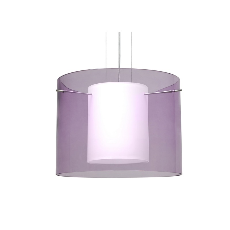 Besa 1KG-A00707-LED-SN Pahu One Light Pendant Satin Nickel