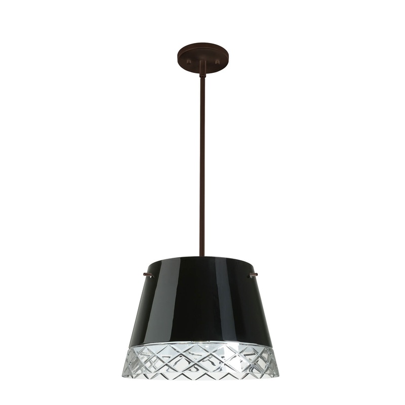 Besa 1KT-4340BC-BR Amelia Three Light Pendant Bronze (Discontinued)