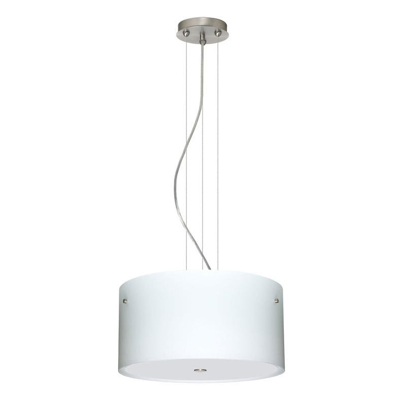 Besa 1KV-400807-SN Tamburo Three Light Pendant Satin Nickel (Discontinued)