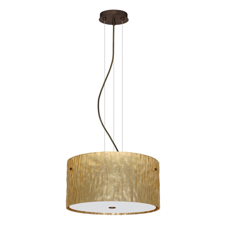 Besa 1KV-4008GS-LED-BR Tamburo Three Light Pendant Bronze (Discontinued)