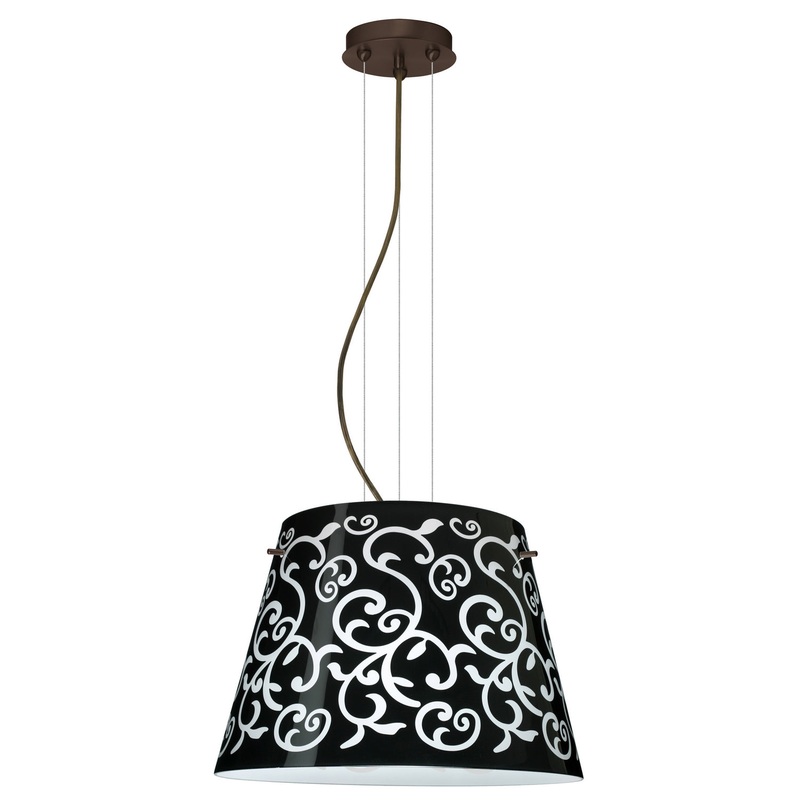 Besa 1KV-4394BD-LED-BR Amelia Three Light Pendant Bronze (Discontinued)