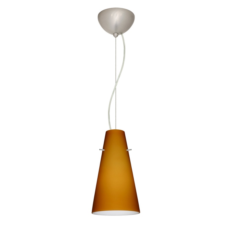 Besa 1KX-412480-LED-SN Cierro One Light Pendant Satin Nickel