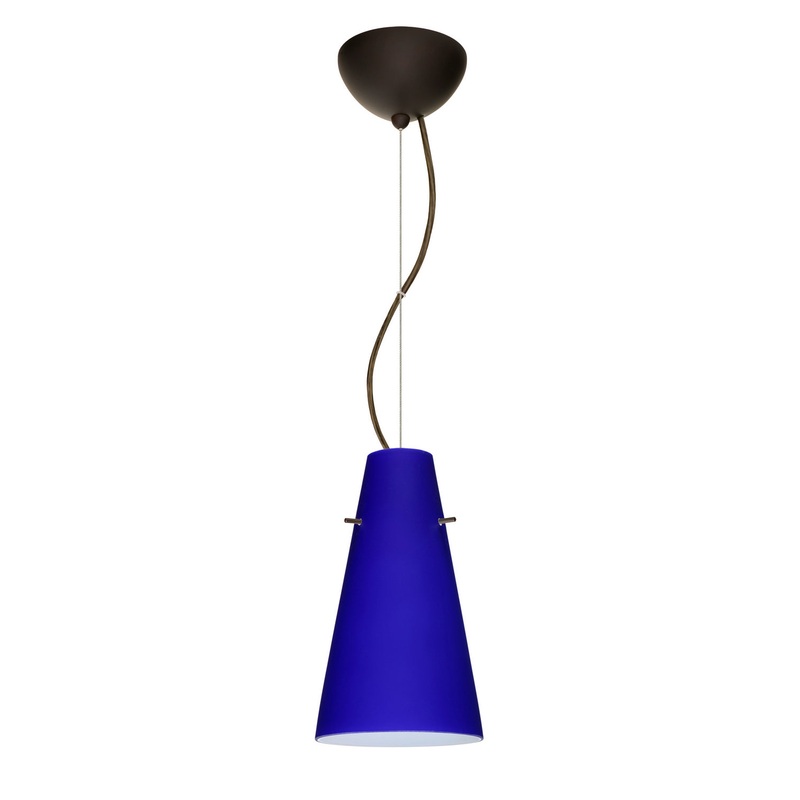 Besa 1KX-4124CM-LED-BR Cierro One Light Pendant Bronze