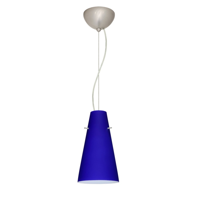 Besa 1KX-4124CM-LED-SN Cierro One Light Pendant Satin Nickel